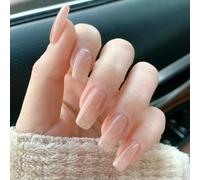 HaoTrade 24 PCS Press On Nails - ABS False Nails for Women - Reusable Fake Nails Easy to Apply - Full Cover False Nails Kit for Wedding, Party, Daily Wear