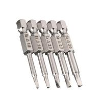 HaoTrade 5Pcs Triangle Drive Bits, Triangle Head Screwdriver Bit Set, 50mm Magnetic Triangular Screw Drill Tip, 1/4" Hex Shank Screwdriver Bits Kit, Screwdrivers Repair Tools