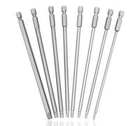 HaoTrade 8Pcs 150mm Torx Screwdriver Bit Sets, Magnetic Star Torx Screwdriver Security Bit Set, 1/4 Inch S2 Steel Hex Screwdrivers Impact Driver Bits Set (T8-T40)