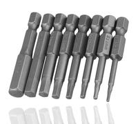 HaoTrade 8Pcs 50mm Hex Head Allen Key Bit Set,Magnetic Allen Wrench Drill Bit Set Hex Key Screwdriver Bits,1/4 Inch Diameter Quick Release Shank Screwdriver Bit Set for Assembling Furniture