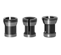 HaoTrade Pack of 3 Router Collet Chuck Router Bit Collets Adapter Milling Chuck Adapter for Straight Grinder Cutting Engraving Machine 6 mm 6.35 mm 8 mm