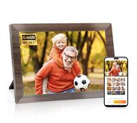 HAOVM - 10.1 inch WiFi Smart Digital Photo Frame, 1280x800 IPS HD Touch Screen, 64GB Large Storage, 2GB RAM, WiFi Digital Photo Frame Charging from the