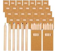 HAOWANWW 450Pcs/75 Boxs Mini Drawing Colored Pencils 3.5Inches Portable Short Fat Color Pencils Pre-sharpened Colored Pencils Mini Colouring Pencil Packs for Drawing,Sketching,Coloring Books, 6-Color