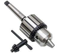 HAowosi 1/32"- 5/8" Drill Chuck with MT2 Shank | #2 Morse Taper Arbor (B18),Heavy Duty Drill Press Chuck with a Chuck Key