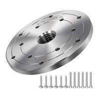 HAowosi 6" Steel Wood Lathe Faceplate,Faceplate for Wood Lathe,Lathe Face Plate Fit for 1-1/4" x 8TPI Spindle with Screwchuck