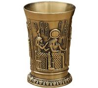 Haowul 40ml Metal Alloy Ancient Egypt Shot Glass Bar Drinkware Accessories Metal Vintage Egyptian Wine Glass