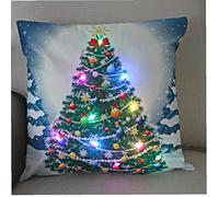 Haowul 45cm Led Christmas Pillowcase Santa Claus Cushion Home Sofa Table Car Decor Christmas Decoration New Year's Eve Decor