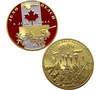 Haowul D-day Souvenir Coin the Normandy Langding Collectible Gold Plated Challenge Coin Wwii Veterans Commemorative Coin Gift