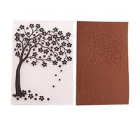Haowul Embossing Folders Craft Plastic Flowers Tree Template Diy Craft Molds Stamp Stencils for Scrapbook Making