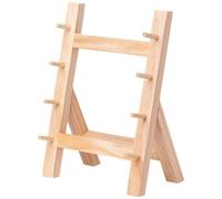 Haowul Japanese Style 4-layer Salmon Knife Holder Multi-layer Sushi Sashimi Wooden Knife Shelf Kitchen Storage Rack for Japanese Cuisine Shop & Restaurant