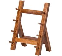 Haowul Japanese Style 4-layer Salmon Knife Holder Multi-layer Sushi Sashimi Wooden Knife Shelf Kitchen Storage Rack for Japanese Cuisine Shop & Restaurant