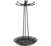 Haowul Kitchen Utensil Holder Stand 360 Degree Rotating Metal Cooking Utensil Organizer Drying Rack for Spoon, Soup Ladle, Pasta Server, Spatula
