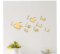 Haowul Removable Sea Fish Bubble Wall Sticker 3d Mirror Stickers Mural Diy Decal Home Decor Sticker Acrylic Fish Mirror Wall Sticker