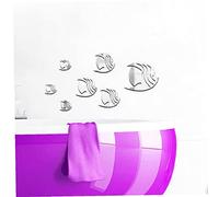 Haowul Removable Sea Fish Bubble Wall Sticker 3d Mirror Stickers Mural Diy Decal Home Decor Sticker Acrylic Fish Mirror Wall Sticker