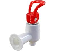 Haowul Replacement Cooler Faucet 1pc Plastic Push Type Dispenser Faucets Blue Red Water Dispenser Tap for Beer Wine Bottle Bucket