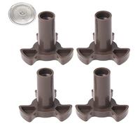 Haowul Turntable Coupling 4pcs Universal Microwave Oven Turntable Coupler Oven Turntable Coupler Parts Plate Support Stand Drive
