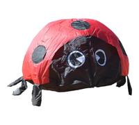 Haowul Wind Inflatable Ladybug Decor No Flying 23.6 Inch Garden Decor Can Walk Tropical Birthday Themed Ladybug Ornament