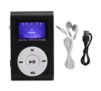 HAOX Mini MP3, 32GB Voice Recorder MP3 Player Ultra-lightweight Support Memory Card FM Radio Music Player with Long Battery Life for Outdoor(black)