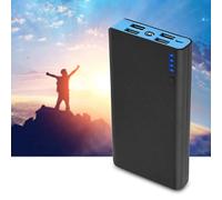 HAOX Power Bank Fast Charging, 20000mAh Portable Charger DIY Box with 4 USB Output & LED Flashlights, Ultra-Large Capacity Portable Power Station for Various Mobile Phones, Ipads, Laptops