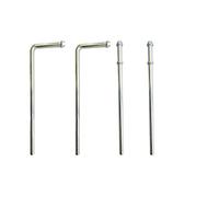 HAOXAOON 4 Pcs Exhaust Hanger Rods Weld On,Universal Use,2 Pcs Straight 9.7" Long,2 Pcs 90 Degree Bent 9.5" Long