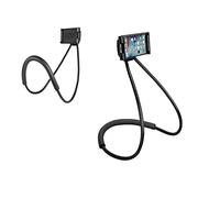 Haoxuann Cell Phone Holder, Universal Smart Mobile Phone Stand,Hanging on Neck Cell Phone Mount Holder(360 Rotating) Multiple Functions Flexible Lazy Bracket (black)