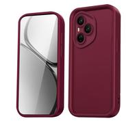 HAOYE Case for Honor 400 Pro 5G Shell, Silicone Shockproof Bumper with Raised Edges and Reinforced Corners/Sleek Design Cover - Wine red