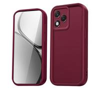 HAOYE Case for Huawei Honor 400 Lite 5G Shell, Silicone Shockproof Bumper with Raised Edges and Reinforced Corners/Sl esign Cover - Wine red
