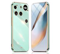 HAOYE Case for Nothing Phone (3), Electroplating Slim Silicon Premium Flexible TPU Cover Bumper, Anti-Scratch Shockproof TPU Protective Shell. Green