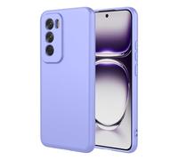 HAOYE Case for OPPO Reno 12 5G Pro / Reno12 Pro 5G, Soft-Touch Lining Slim Silicon Premium Flexible TPU Cover Bumper, Anti-Scratch Shockproof TPU Protective Shell. Purple