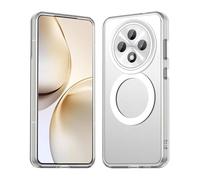 HAOYE Case for OPPO Reno 12F 5G / OPPO Reno 12FS 5G - Slim TPU+PC Cover with Matte Finish, Anti-Fingerprint Shockproof Bumper Compatible for MagSafe Accessories - White