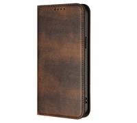 HAOYE Case for Realme GT8 Pro, Premium TPU & Leather Wallet Phone Case Cover with Card Slots/RFID Blocking/Magnetic Closure,/Stand Function - Brown