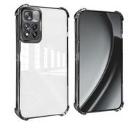 HAOYE Case for Samsung Galaxy A57 5G - Slim TPU Cover with Reinforced Corners, Shockproof Bumper Shell, Transparent Design, Anti-Fingerprint - Black