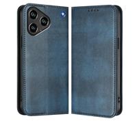 HAOYE Case for ZTE Blade A76 4G, Premium TPU & Leather Wallet Phone Case Cover with Card Slots/RFID Blocking/Magnetic Closure,/Stand Function - Blue
