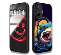 HAOYE Case Suitable for Xiaomi Poco F7 5G Case, HD Printing Pattern Scratch Proof Cover + Slim Thin Fit Shockproof Case (Shark)