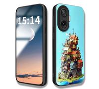 HAOYE Case Suitable for Xiaomi Poco F7 5G Case, HD Printing Pattern Scratch Proof Cover + Slim Thin Fit Shockproof Case (Castle)