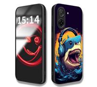 HAOYE Case Suitable for Xiaomi Redmi A5 4G / Poco C71 4G Case, HD Printing Pattern Scratch Proof Cover + Slim Thin Fit Shockproof Case (Shark)
