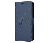 HAOYE Luxury Leather Case for OPPO A74 5G / A54 5G - Magnetic Closure Wallet Cover with Multi-Angle Stand & Premium Protection Shell - Blue
