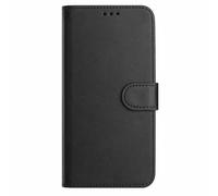 HAOYE Premium Leather Case for Blackview Wave 8/Blackview Wave 8C, Wallet Cover with Magnetic Closure/With Card Slot, RFID Protection, Anti-Fingerprint and Stand - Black