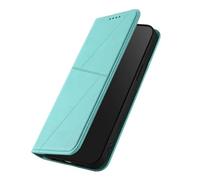 HAOYE Premium Leather Case for Blackview Wave 8/Blackview Wave 8C with Wallet Cover - Magnetic Shell, Card Slots, and Stand Bumper for Full Protection - Light Blue