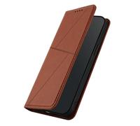HAOYE Premium Leather Case for Blackview Wave 8/Blackview Wave 8C with Wallet Cover - Magnetic Shell, Card Slots, and Stand Bumper for Full Protection - Brown