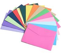 Haoyic 16 Pcs Mini Envelopes, Small Coloured Envelopes for Money, Greetings, Postcards, Invitations (11.5 x 8.2 cm)