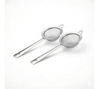 Haoyic 2 Pcs Mini Sieve, Small Sieve, Matcha Tea Sieves Fine Mesh, Tea Strainer Fine Mesh with Handle Strainers for Loose Char Cocktail Spices and Baking