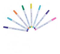 Haoyic 8 Pcs Fabric Markers Sewing Erasable, Fabric Pens Sewing, Auto-Vanishing Water Soluble Pens for Dressmaking, Embroidery, Cross Stitch, Quilting and Crafting