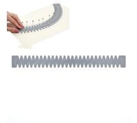 Haoyic Hot Hem Ruler Silicone Ironing Sewing Guide for Quilting and Dressmaking