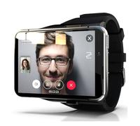 HaoYiShang Smart Watch for Men women 4G Smartwatch for Android 2.88 Inch Touch Screen Android 9.0 OS 4GB+64GB Activity Tracker with Face Unlock Dual Cameras WiFi GPS Detachable Band (Silver)