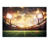 Haoyiyi 7x5ft New Orleans Saints Football Backdrop Auditorium Stage Lights Shining Night Illuminated Background Photography Photo Children Homecoming Classroom Decorations Supplies Shoot