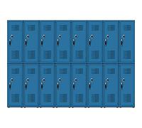 Haoyiyi 7x5ft Storage Cabinets Backdrop Blue Metal School Gym Black Handles Locks Background Stadium Locker Room Storage Photography Student Swimming Pool Artistic Portrait Photo Props