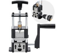 HAOYOO Wire Stripper Machine, Drill-Powered/Manual Two-in-One Wire Stripper Tool, Wire Stripping for 0.06"-1"(1.5~25 mm) Scrap Wire, Wire Stripping Tool for DIY Cable Copper (Black)