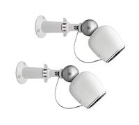 Haoyou (Metal 2 Pack) 360 Degree Adjustable Security Wall Mount Equipped with Security Rope,Compatible with Magnetic Arlo pro/Arlo pro 2 and SimpliSafe Outdoor Security Camera