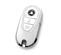 HAOYOUMEI For Mercedes Benz Key Cover Shell accessories (White Key Case)